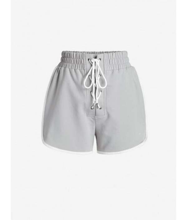 Lace Up Lounge Dolphin Shorts