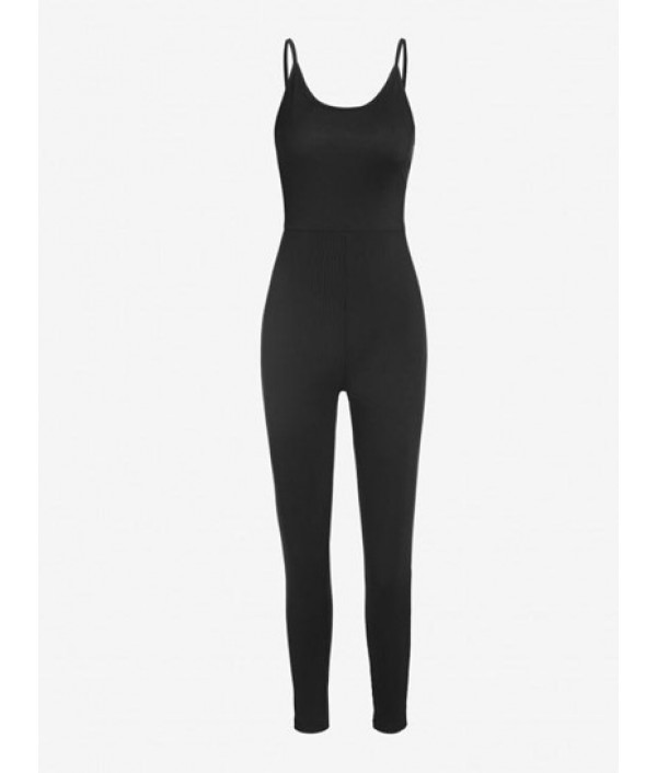 Ribbed Cami Unitard Jumpsuit