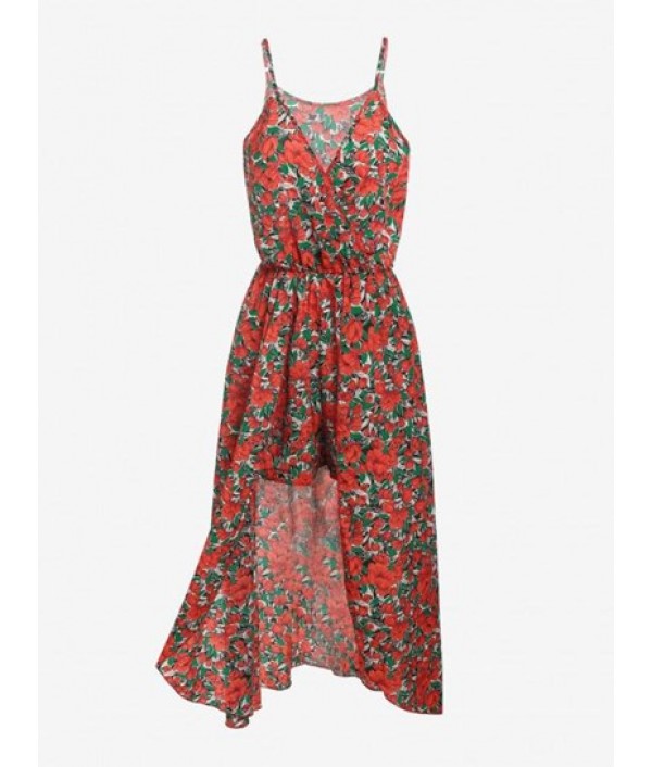 Flower Print Skirted Romper