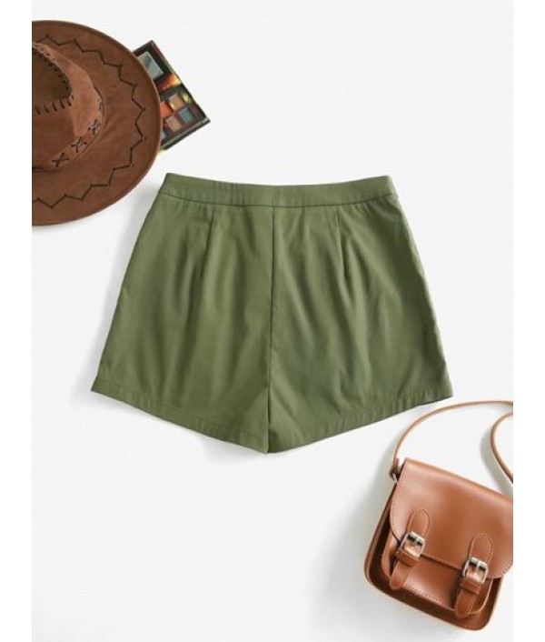 Double Waist Cut Out Shorts