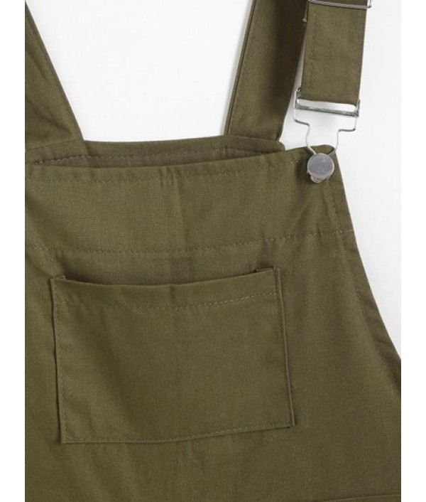 Cargo Pocket Wide Leg Overall Romper