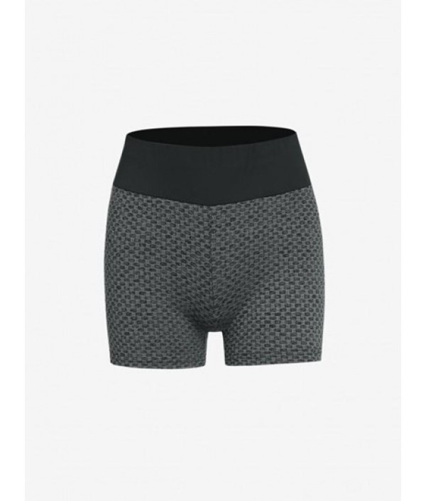 Scrunch Butt Patterned Sports Shorts