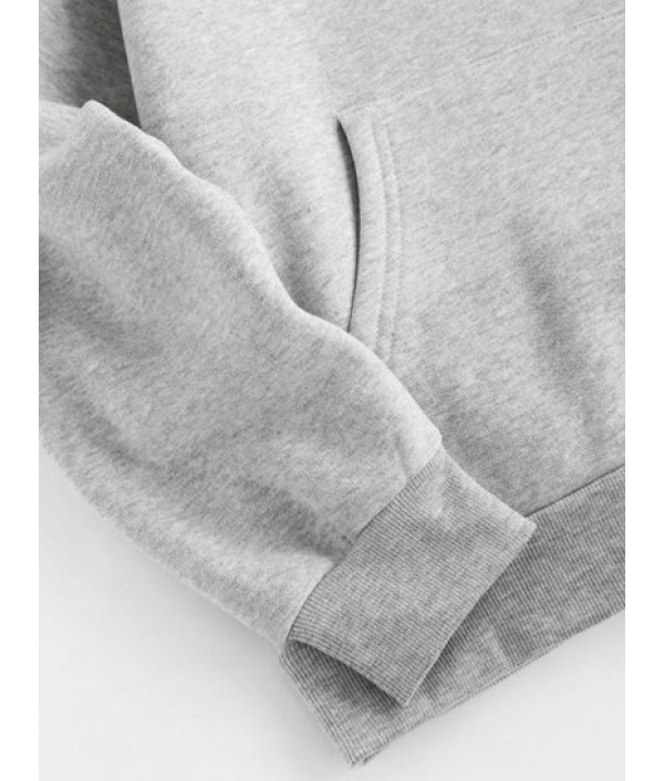 Fleece-lined THE ORIGINAL Graphic Marled Hoodie