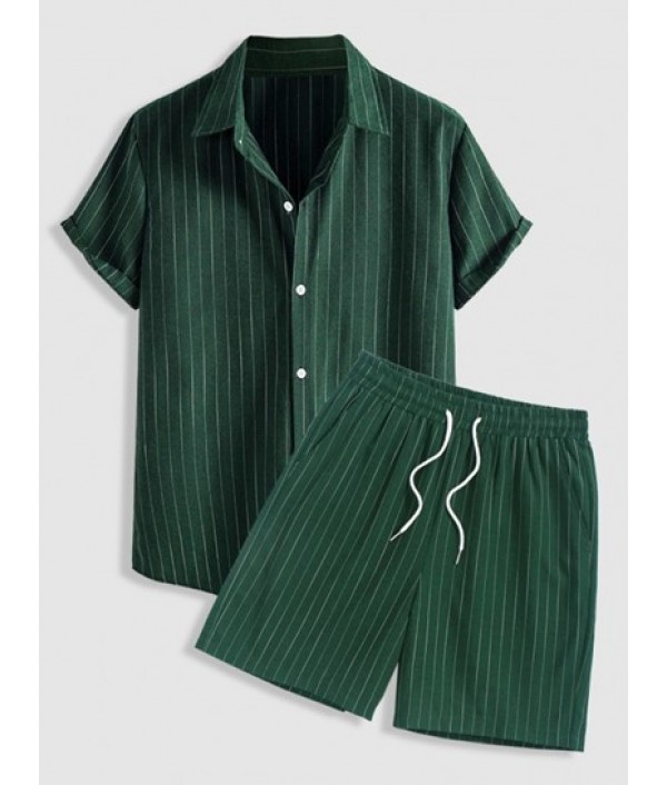 Men's Casual 2 Piece Outfits Vertical St...