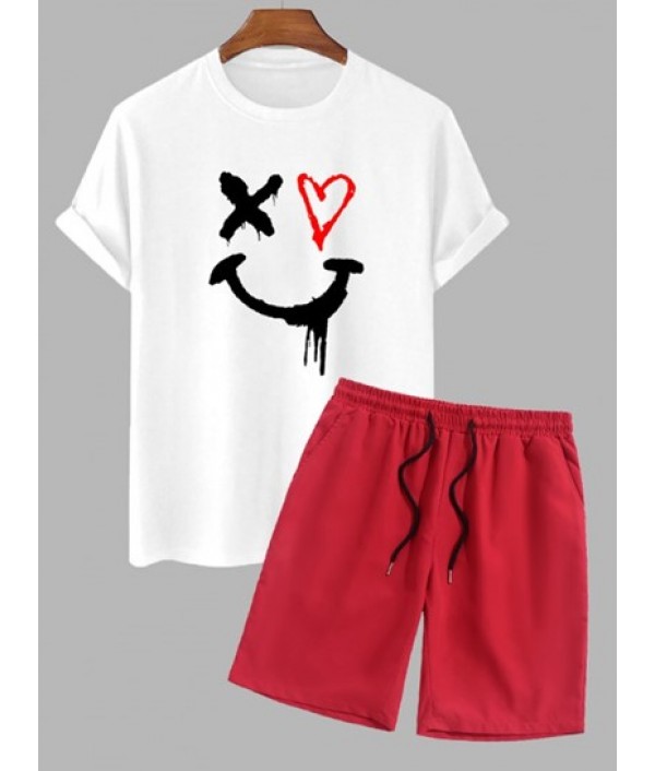 Men's Short Sleeves Cotton Hea...