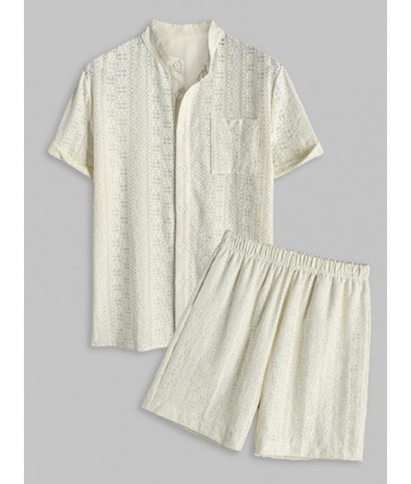 Men's Sexy Lace Co Ord Two Piece Set Sta...