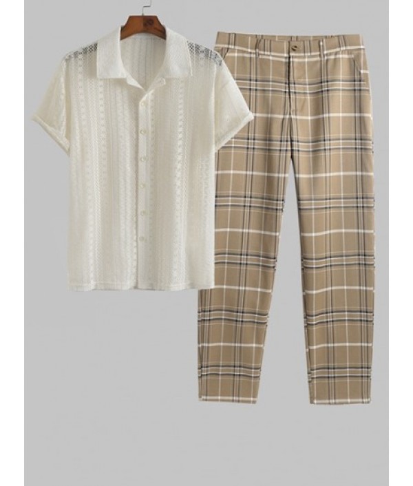 Men's Sexy See-through Lace Sh...