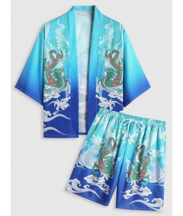 Men's Vacation Beach Co Ord Chinese Styl...