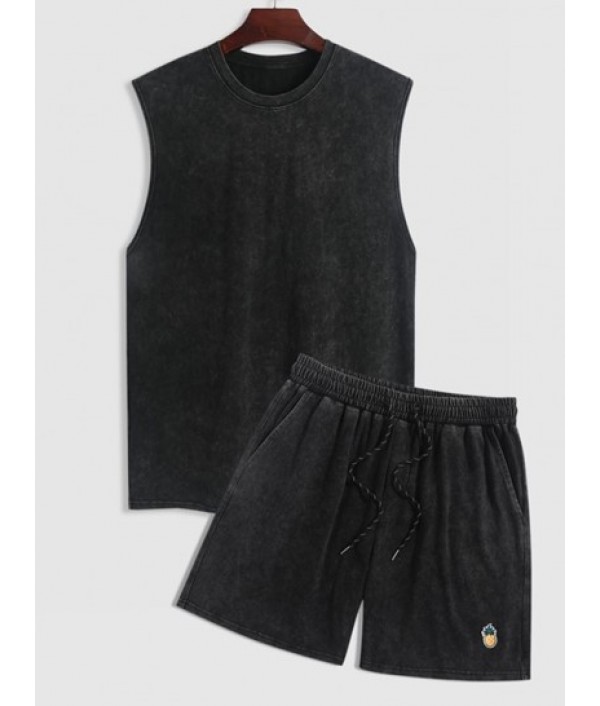 Men's Vintage Washed Crew Neck...