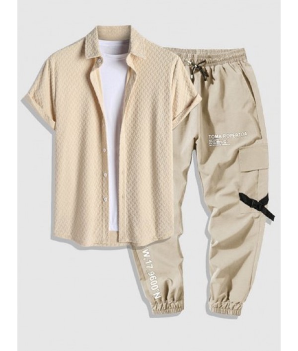 Men's Mix And Match Two Piece Set Geomet...