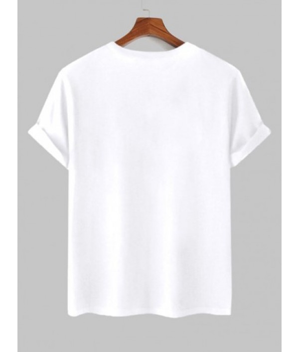 Men's Matching Letter Rose Graphic Printed Short Sleeve T-shirt With Casual Drawstring Shorts Set Men's Matching Letter Rose Graphic Printed Short Sleeve T-shirt With Casual Drawstring Shorts Set