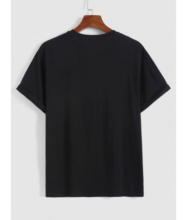 Drawstring Shorts And Rose Print Short Sleeve T Shirt Set Drawstring Shorts And Rose Print Short Sleeve T Shirt Set