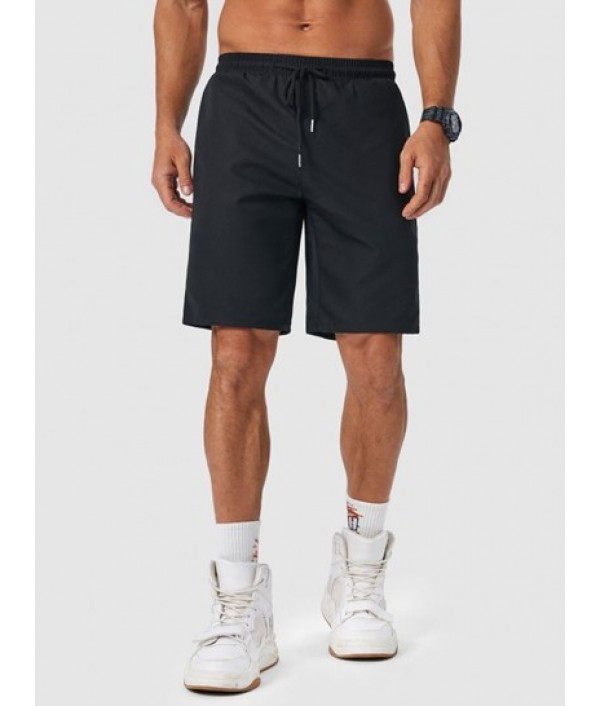 Men's Mix And Match Two Piece Set Geometric Snake Printed Short Sleeves Shirt With Solid Color Basic Casual Shorts Set