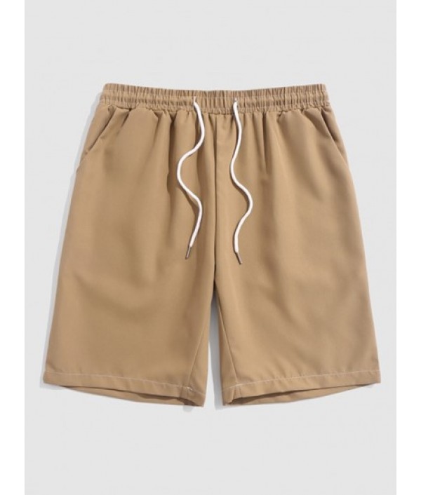 PICK ME Bear Print Short Sleeve T Shirt And Basic Casual Shorts Set