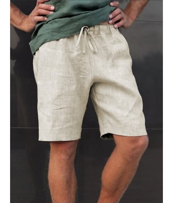 Men's Casual Party Short Sleeves See Through Distressed Textured Summer T Shirt And Basic Cotton And Linen Drawstring Shorts Set Men's Casual Party Short Sleeves See Through Distressed Textured Summer T Shirt And Basic Cotton And Linen Drawstring Shorts Set