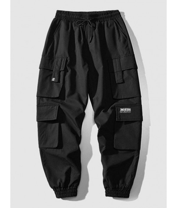 Floral Print Short Sleeve Shirt And Side Multi Flap Pockets Casual Jogger Pants Set Floral Print Short Sleeve Shirt And Side Multi Flap Pockets Casual Jogger Pants Set