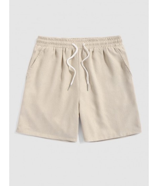 Men's Daily Casual Two Piece Set Terry Cloth Geometric Jacquard Textured Short Sleeves T-shirt With Drawstring Pocket Corduroy Textured Shorts Set Men's Daily Casual Two Piece Set Terry Cloth Geometric Jacquard Textured Short Sleeves T-shirt With Drawstring Pocket Corduroy Textured Shorts Set